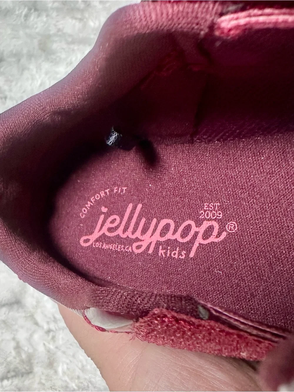 JELLY POP Little Kids/Toddler Bow Accent Patent Shoes - Burgundy *NWOT* sz 5M